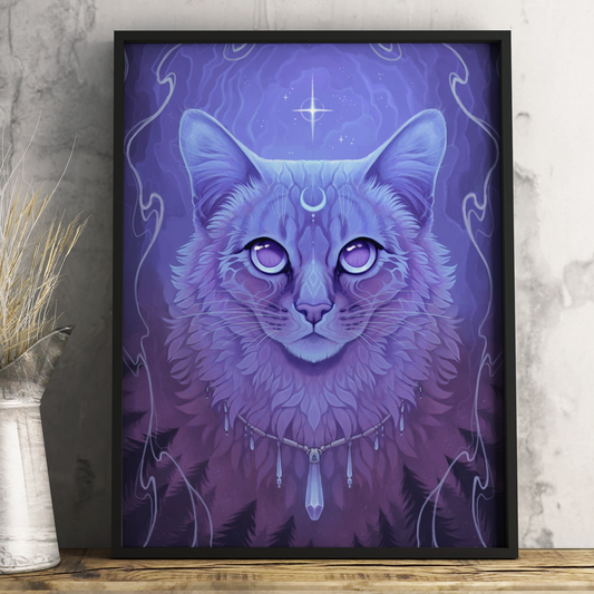 Kunstdruck "Moon Cat"