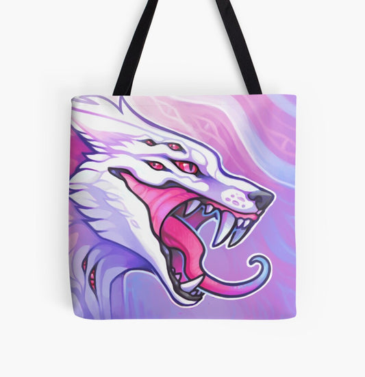 Stofftasche - Weißer Wolf