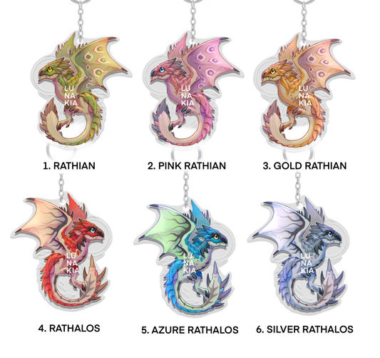 Schlüsselanhänger - Rathian & Rathalos